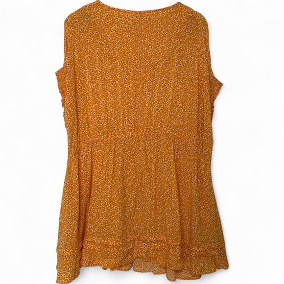 Free People One Fine Day Boho Ditsy Print Mini Dress (S) - Picture 6 of 12